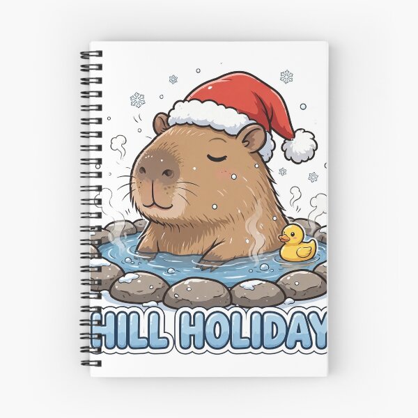 Item preview, Chill Holidays Capybara Santa Hat Funny Christmas Shirt designed and sold by dostielee.