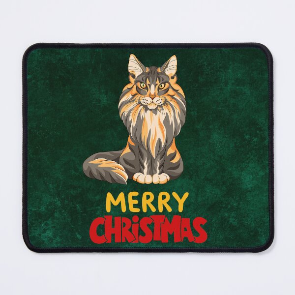 Item preview, Cute Maine Coon Cat Merry Christmas Holiday Art designed and sold by stormk10.