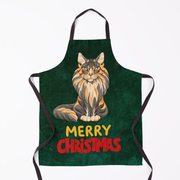 Item preview, Cute Maine Coon Cat Merry Christmas Holiday Art designed and sold by stormk10.