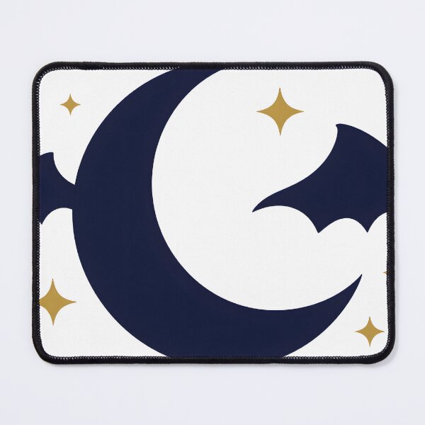 Item preview, Crescent Moon with Bat Wings and Stars designed and sold by chill-a-lot.