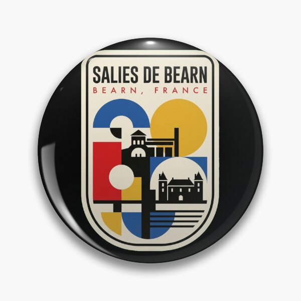 Item preview, Retro Salies De Bearn Bauhaus Geometric Skyline designed and sold by k3rstman1.