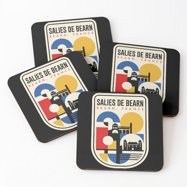 Item preview, Retro Salies De Bearn Bauhaus Geometric Skyline designed and sold by k3rstman1.