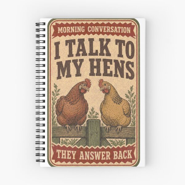 Item preview, I Talk To My Hens (Funny Feed Bag Label) designed and sold by BoosterShop.