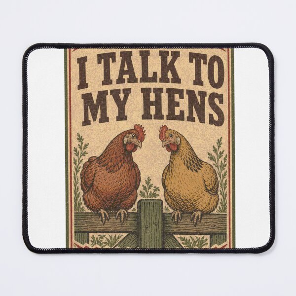 Item preview, I Talk To My Hens (Funny Feed Bag Label) designed and sold by BoosterShop.