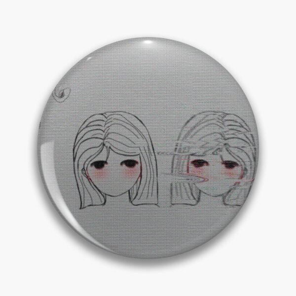 Item preview, Glitch Anime Girl Confused Line Art⁠ designed and sold by a1-x.