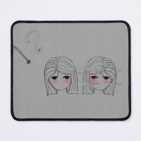 Item preview, Glitch Anime Girl Confused Line Art designed and sold by a1-x.