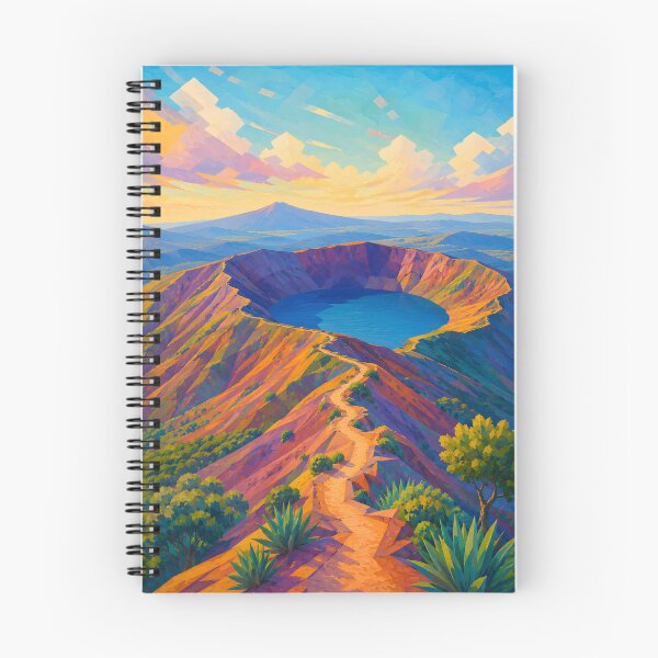 Item preview, Colorful Volcanic Crater Lake Mountain Landscape designed and sold by GutyzDesignsES.