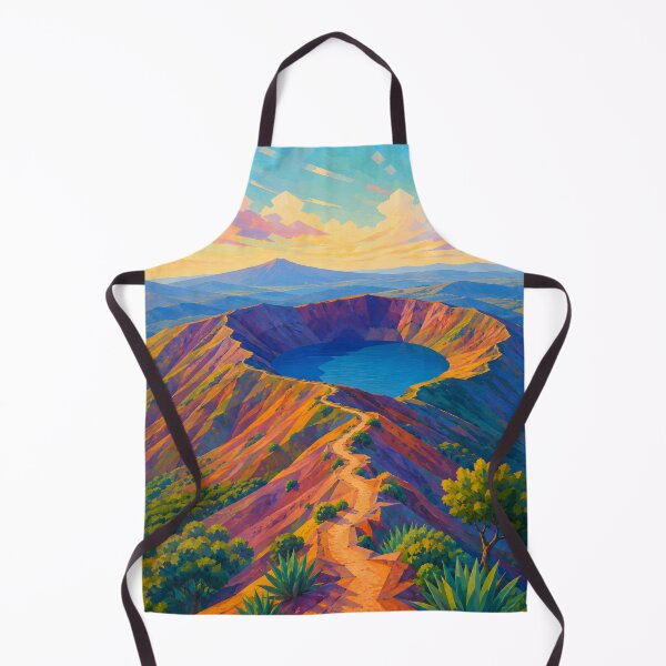 Item preview, Colorful Volcanic Crater Lake Mountain Landscape designed and sold by GutyzDesignsES.