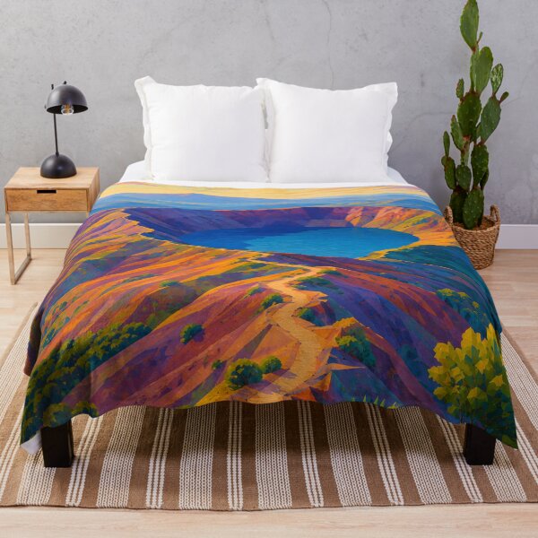 Item preview, Colorful Volcanic Crater Lake Mountain Landscape designed and sold by GutyzDesignsES.