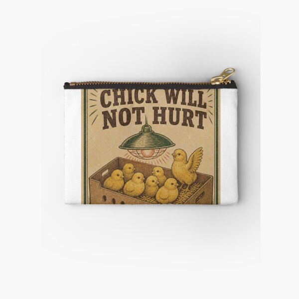 Item preview, One More Chick Will Not Hurt Chicks in Spring Funny Feed Bag Label designed and sold by BoosterShop.