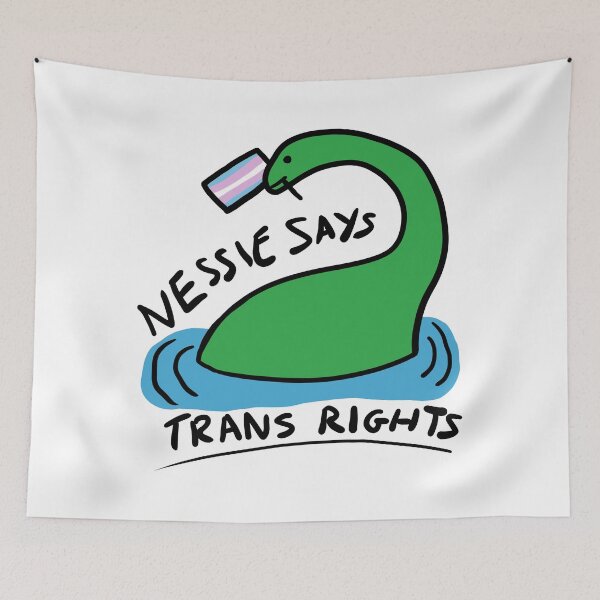 Item preview, Nessie Says Trans Rights designed and sold by Galimimi.