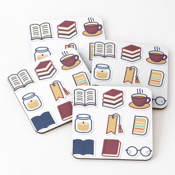 Item preview, Cozy Bookish Essentials Sticker Pack designed and sold by chill-a-lot.