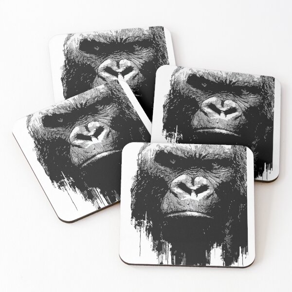 Item preview, Primal Gorilla Ink Portrait designed and sold by ClubVacay.