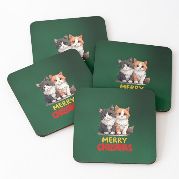 Item preview, Cute Maine Coon Cat Merry Christmas Holiday Art designed and sold by stormk10.