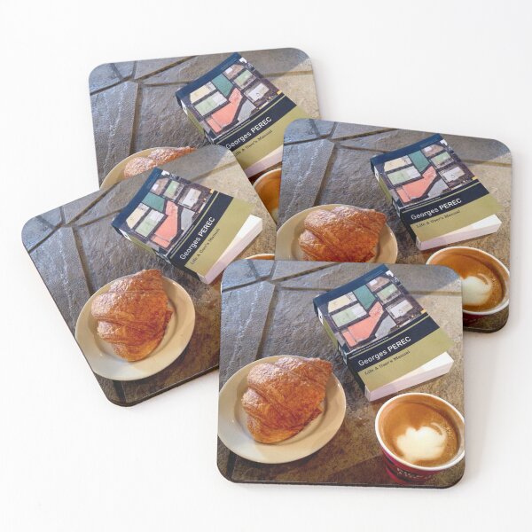 Item preview, Latte with Croissant and Book designed and sold by ubiquitoid.