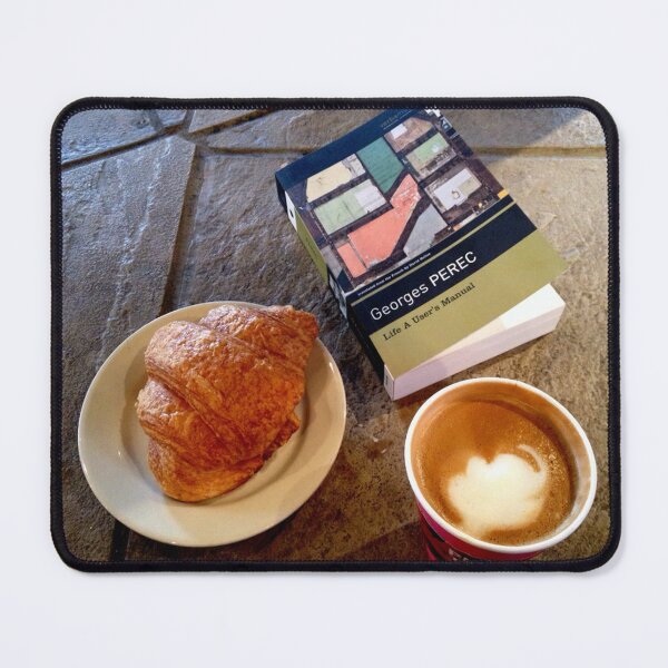 Item preview, Latte with Croissant and Book designed and sold by ubiquitoid.
