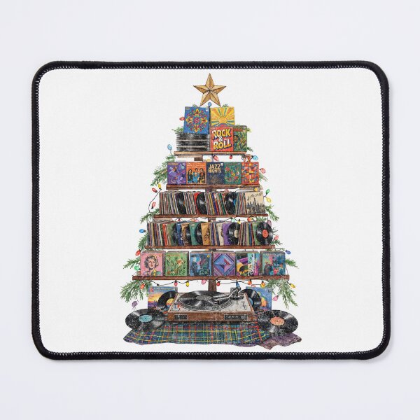 Item preview, Vinyl Christmas Tree - Retro Record Holiday designed and sold by Nacho Average Designs.