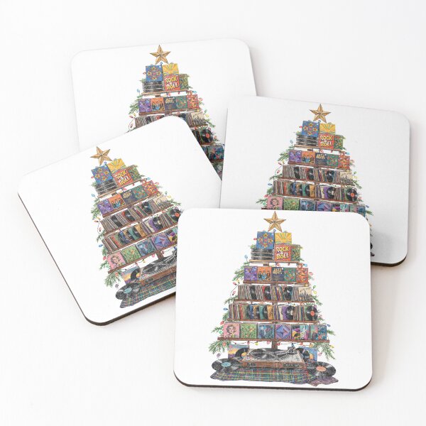 Item preview, Vinyl Christmas Tree - Retro Record Holiday designed and sold by Nacho Average Designs.