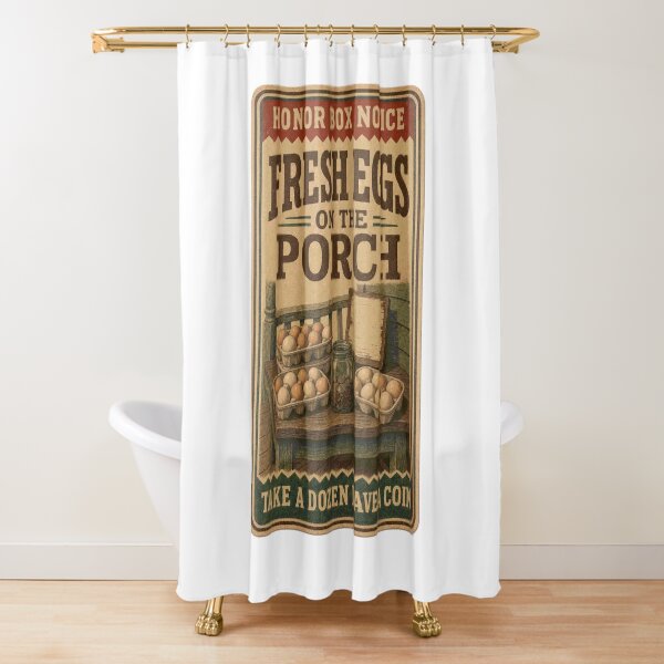 Item preview, Fresh Eggs On The Porch Eggs Sale Porch Feed Bag Label designed and sold by BoosterShop.