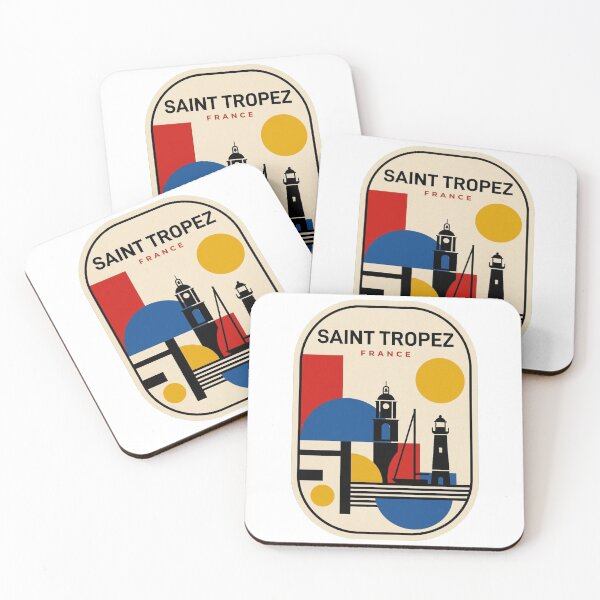 Item preview, Retro Saint Tropez Bauhaus Geometric Skyline designed and sold by k3rstman1.