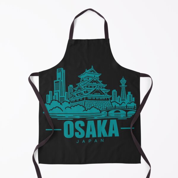 Item preview, Osaka Japan Line Art Skyline Poster designed and sold by CMYKStudio.
