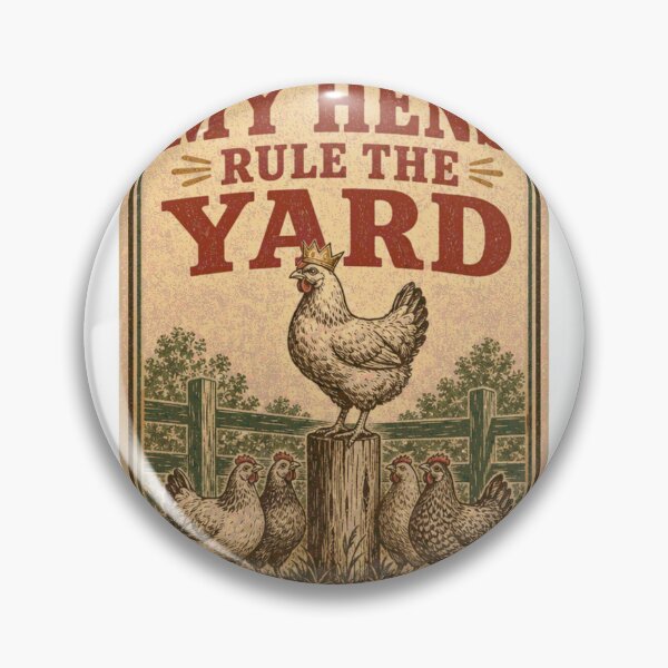 Item preview, My Hens Rule The Yard Funny Feed Bag Label designed and sold by BoosterShop.