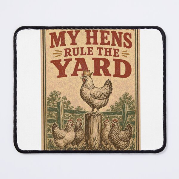 Item preview, My Hens Rule The Yard Funny Feed Bag Label designed and sold by BoosterShop.