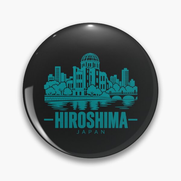 Item preview, Hiroshima Japan Line Art Landmark Poster designed and sold by CMYKStudio.