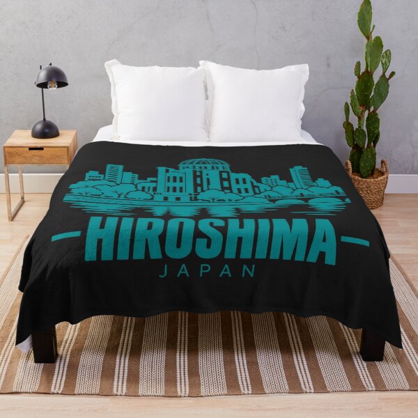 Item preview, Hiroshima Japan Line Art Landmark Poster designed and sold by CMYKStudio.