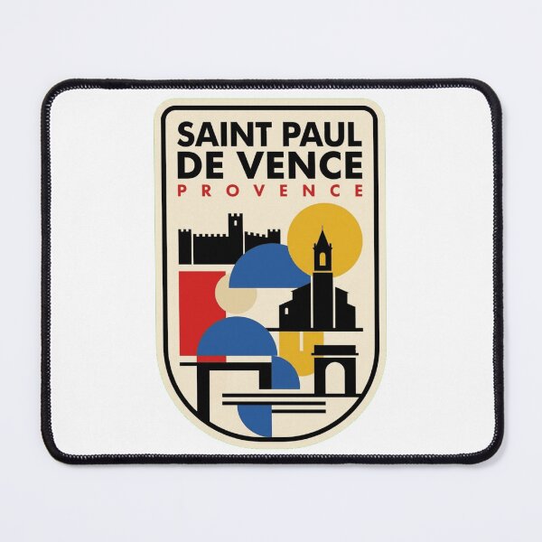 Item preview, Retro Saint Paul De Vence Bauhaus Geometric Skyline designed and sold by k3rstman1.
