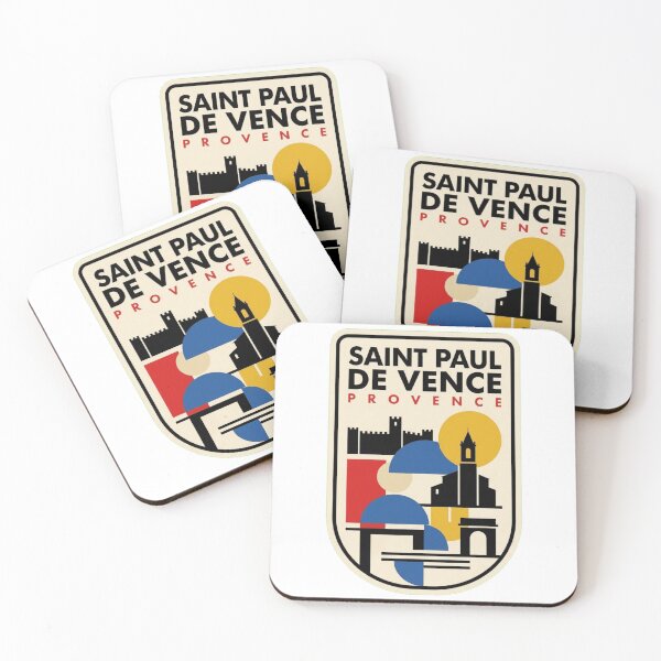 Item preview, Retro Saint Paul De Vence Bauhaus Geometric Skyline designed and sold by k3rstman1.