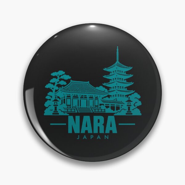 Item preview, Nara Japan Line Art Landmark Poster designed and sold by CMYKStudio.