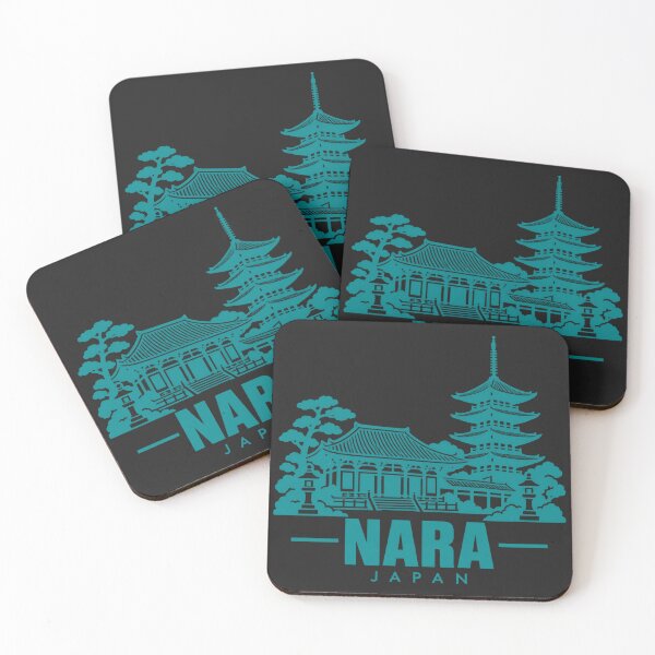 Item preview, Nara Japan Line Art Landmark Poster designed and sold by CMYKStudio.