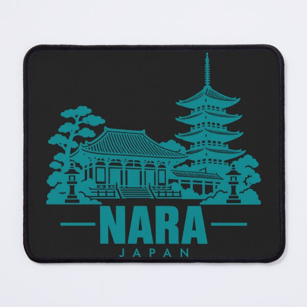 Item preview, Nara Japan Line Art Landmark Poster designed and sold by CMYKStudio.
