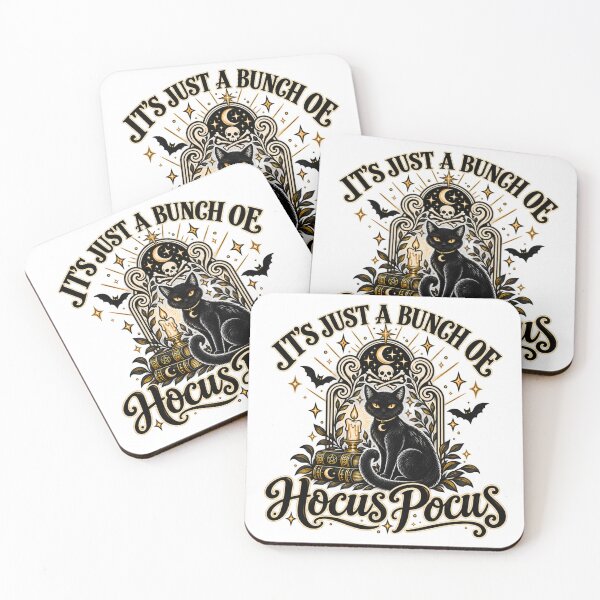 Item preview, It’s Just a Bunch of Hocus Pocus Black Cat Tee designed and sold by BakersTees.