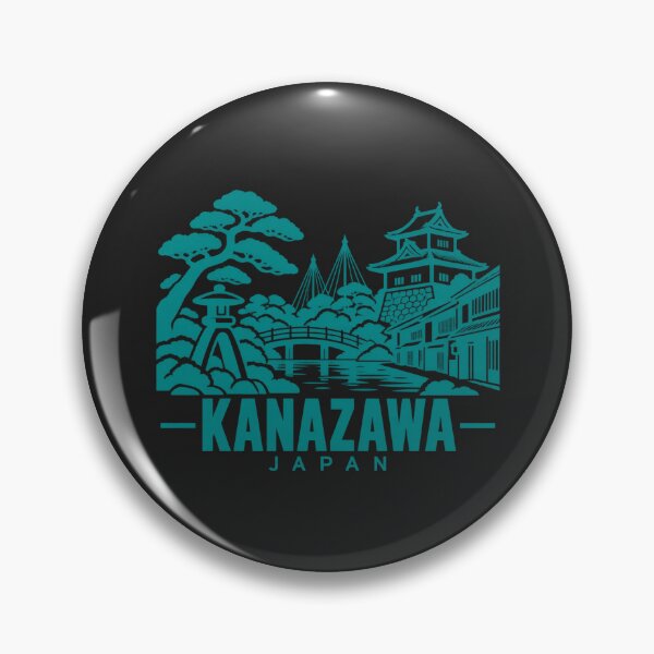 Item preview, Kanazawa Japan Line Art Landmark Poster designed and sold by CMYKStudio.