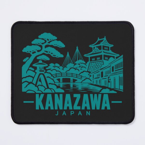 Item preview, Kanazawa Japan Line Art Landmark Poster designed and sold by CMYKStudio.