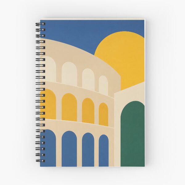 Item preview, Minimalist Mediterranean Arches and Golden Sun Geometric Art designed and sold by GutyzDesignsES.
