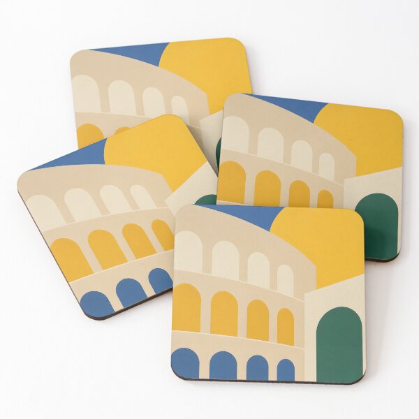 Item preview, Minimalist Mediterranean Arches and Golden Sun Geometric Art designed and sold by GutyzDesignsES.