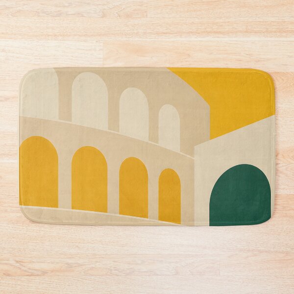 Item preview, Minimalist Mediterranean Arches and Golden Sun Geometric Art designed and sold by GutyzDesignsES.