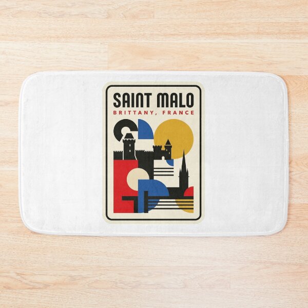 Item preview, Retro Saint Malo Bauhaus Geometric Skyline designed and sold by k3rstman1.