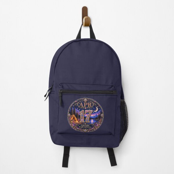 Item preview, April 17 Birthday Camping Night Design | Moon Lake Adventure Gift designed and sold by LunaMoments.