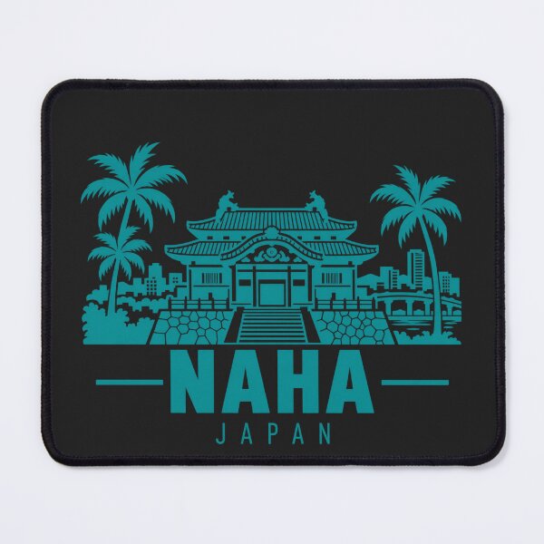 Item preview, Naha Japan Line Art Coastline Poster designed and sold by CMYKStudio.