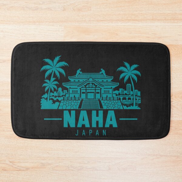 Item preview, Naha Japan Line Art Coastline Poster designed and sold by CMYKStudio.
