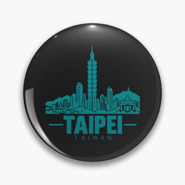 Item preview, Taipei Taiwan Line Art Skyline Poster designed and sold by CMYKStudio.