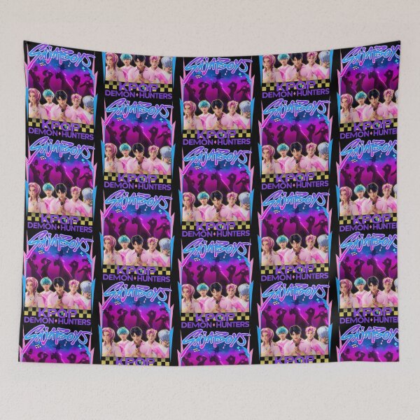 Item preview, Saja Boys KPOP Demon Hunters Retro Vaporwave designed and sold by Biscuteny.