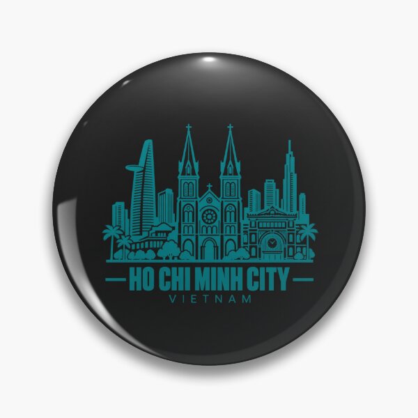 Item preview, Ho Chi Minh City Vietnam Line Art Skyline Poster designed and sold by CMYKStudio.