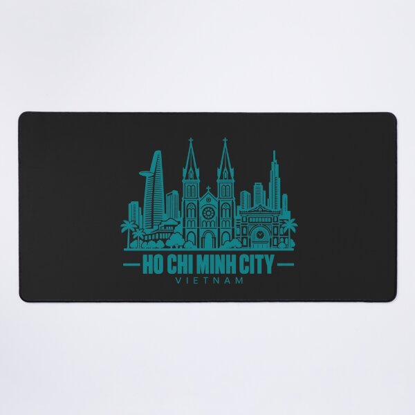 Item preview, Ho Chi Minh City Vietnam Line Art Skyline Poster designed and sold by CMYKStudio.