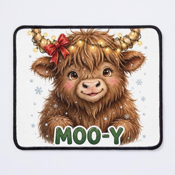 Item preview, Mooey Christmas Highland Cow Cute Funny Holiday Shirt designed and sold by dostielee.