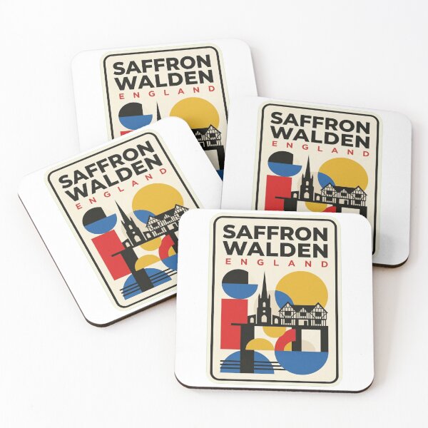 Item preview, Retro Saffron Walden Bauhaus Geometric Skyline designed and sold by k3rstman1.
